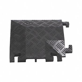 FASTLANE Cable Protector 2 Channel 11-3/4 W Black, 61KL05