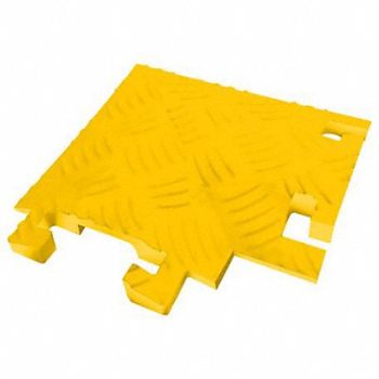 FASTLANE Cable Protector 1 Channel 2-3/4 W Yellow, 61KL12
