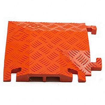 FASTLANE Cable Protector 2Channel 11-3/4 W Orange, 61KL14