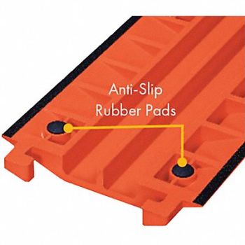 FASTLANE Anti-Slip Rubber Pad 3/8ft L 2-3/4 W Blk, 61KL16