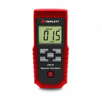 TRIPLETT Magnetic Field Meter Single Axis Sensor, 61KM65
