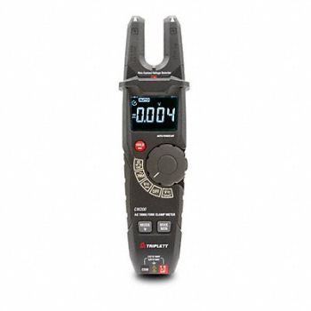 TRIPLETT Jaw Clamp Meter Digital Clamp On 200A, 61KM70