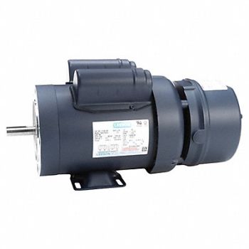 LEESON Brake Motor Single Phase 1 hp 1725 RPM, 61KM85