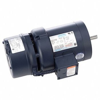 LEESON Brake Motor Three Phase 3/4 hp 1725 RPM, 61KM95