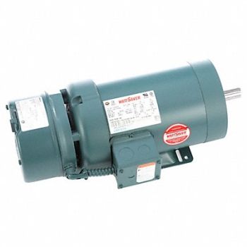 LEESON Brake Motor Three Phase 1-1/2hp 1750 RPM, 61KM99