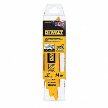DEWALT Reciprocating Saw Blades 0.04 PK25, 61KP90