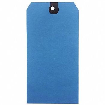 GRAINGER APPROVED Blank Shipping Tag Paper Blue PK500, 61KT83