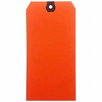 GRAINGER APPROVED Blank Shipping Tag Paper Orange PK500, 61KT79