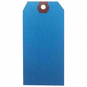 GRAINGER APPROVED Blank Shipping Tag Paper Blue PK500, 61KU56