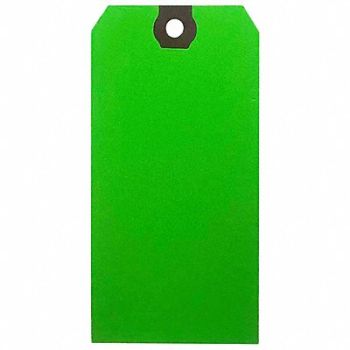 GRAINGER APPROVED Blank Shipping Tag Paper Green PK500, 61KU57