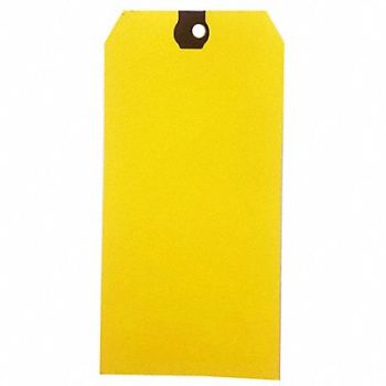 GRAINGER APPROVED Blank Shipping Tag Paper Yellow PK500, 61KU62