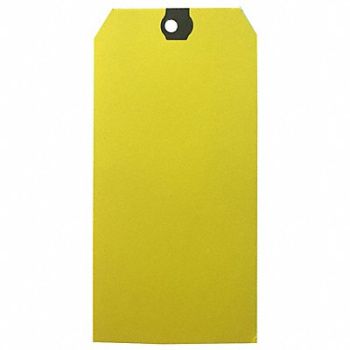 GRAINGER APPROVED Blank Shipping Tag Paper Yellow PK500, 61KU98