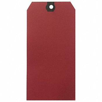 GRAINGER APPROVED Blank Shipping Tag Paper Red PK500, 61KU96
