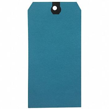 GRAINGER APPROVED Blank Shipping Tag Paper Blue PK500, 61KU99