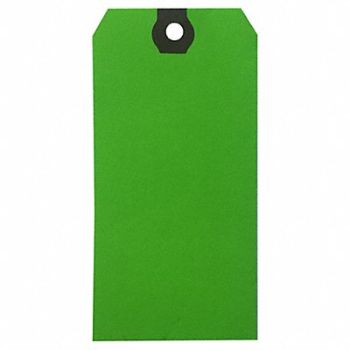GRAINGER APPROVED Blank Shipping Tag Paper Green PK500, 61KV01