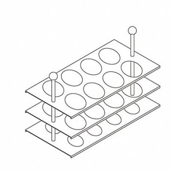 BEING SCIENTIFIC Tube Rack, 61KW13