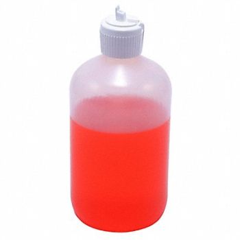DYNALON Dispensing Bottle 16oz. Narrow Round PK6, 61KW33