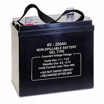 GRAINGER APPROVED SLA 6V 200Ah GEL (golf cart) L5, 61KW88