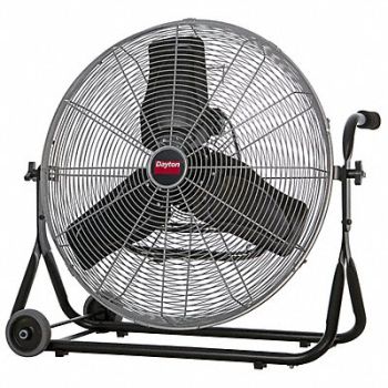 DAYTON Mobile Floor Fan 1500/1300/1150 RPM, 61LD86