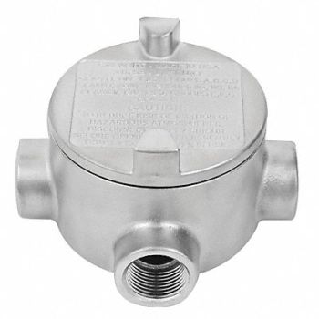 CALBRITE Conduit Outlet Body SS Trd Sz 1in, 61LT66