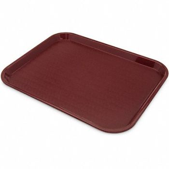 CARLISLE Cafeteria Tray Burgundy 15 lb Cap., 61LV89