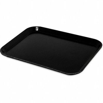 CARLISLE Cafeteria Tray Black 15 lb Cap., 61LV90