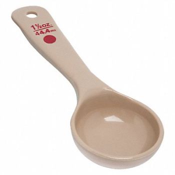 CARLISLE Measure Beige/Red Dot 1.5 oz, 61LW51