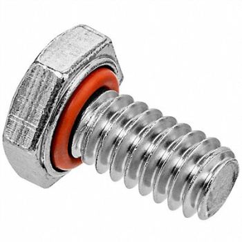 USA SEALING Self-Sealing Hex Head Bolt PK5, 61NH63