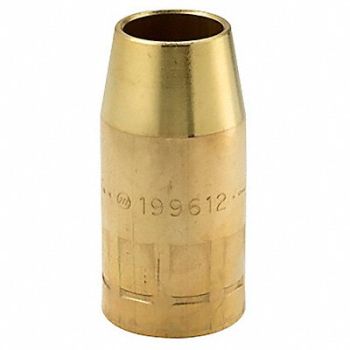 MILLER ELECTRIC MILLER Brass Straight MIG Weld Nozzle, 61TC58