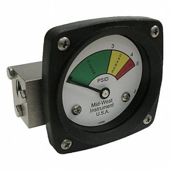 MIDWEST INSTRUMENT Gauge 3-Color Filter Change DP, 61TG98