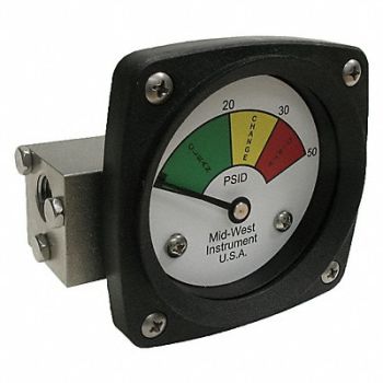 MIDWEST INSTRUMENT Gauge 3-Color Filter Change DP, 61TG97