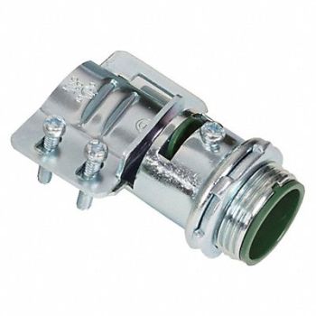 BRIDGEPORT FITTINGS Connector 3 NPSM Steel Silver, 61TK34