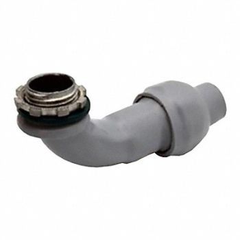 BRIDGEPORT FITTINGS MC Cable Connector 1/2 NPT Zinc Gray, 61TK36