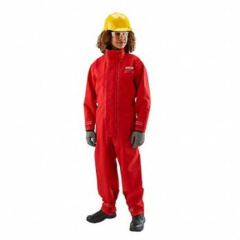 ALPHATEC K3043 Coverall Chemical Resistant Red 4XL, 61TL48