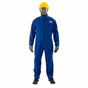 ALPHATEC K3046 Coverall Nomex Blue XL Hook-and-Loop, 61TL59
