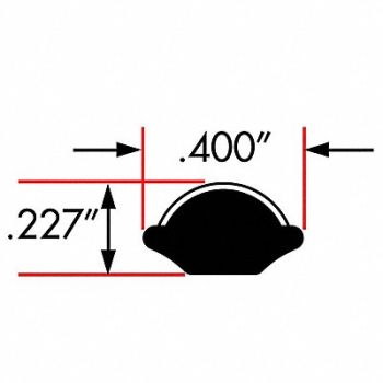 FAIRCHILD Window Locking Gasket EPDM, 61UJ99