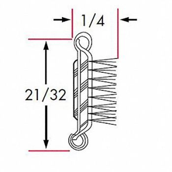 FAIRCHILD Edge Grip Seal Beltline WRSTP 8 ft Rubbr, 61UK65