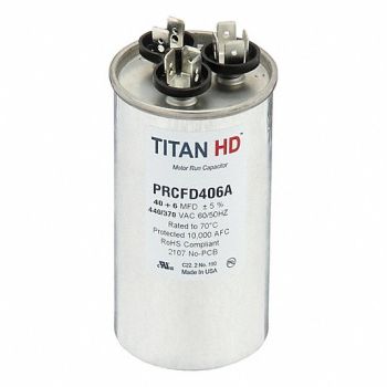 TITAN HD Round Motor Dual Run Capacitr 440-370VAC, 61UN91