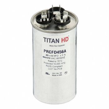 TITAN HD Round Motor Dual Run Capacitr 440-370VAC, 61UN93
