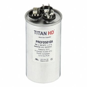 TITAN HD Round Motor Dual Run Capacitr 440-370VAC, 61UN94