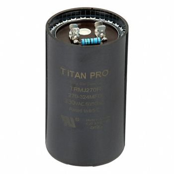 PACKARD Round Motor Start Capacitor w/Resistor, 61UP14