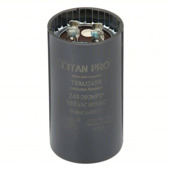 PACKARD Round Motor Start Capacitor w/Resistor, 61UP16