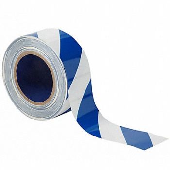 BRADY G5686 Floor Tape Blue/White 2 inx100 ft Roll, 61UW45