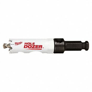 MILWAUKEE Hole Saw 2-1/4 Dia 3/5 Teeth per Inch, 61UX15
