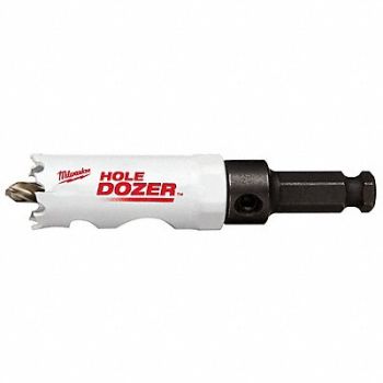MILWAUKEE Hole Saw 2-1/4 Dia 3/5 Teeth per Inch, 61UX16