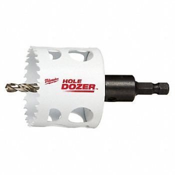 MILWAUKEE Hole Saw 2-1/4 Dia 3/5 Teeth per Inch, 61UX19