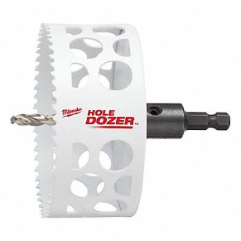 MILWAUKEE Hole Saw 4 Dia 3/5 Teeth per Inch, 61UX21