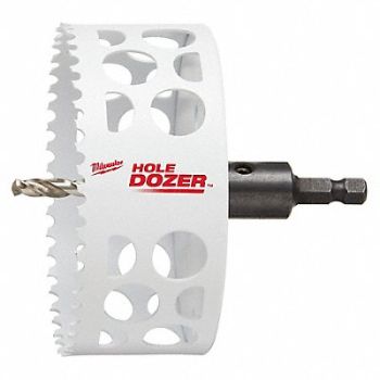 MILWAUKEE Hole Saw 4-1/4 Dia 3/5 Teeth per Inch, 61UX22