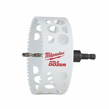 MILWAUKEE Hole Saw 4-1/4 Dia 3/5 Teeth per Inch, 61UX23