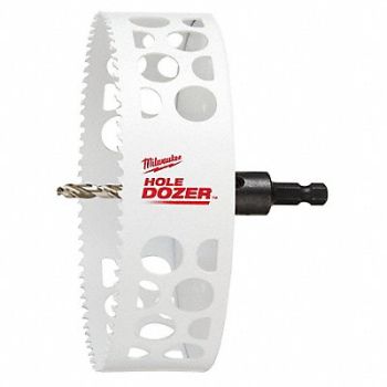 MILWAUKEE Hole Saw 4-1/4 Dia 3/5 Teeth per Inch, 61UX24